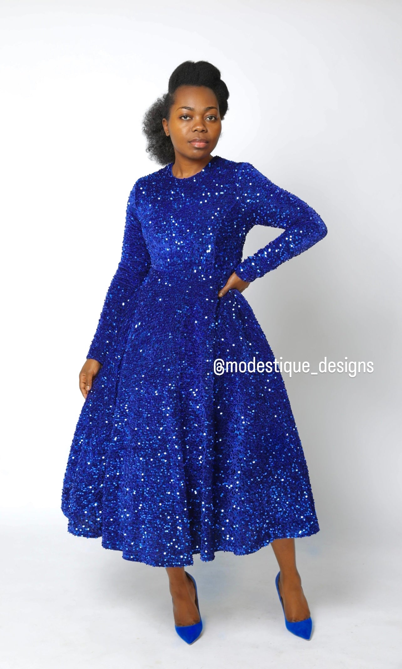Paris Dress - Royal Blue
