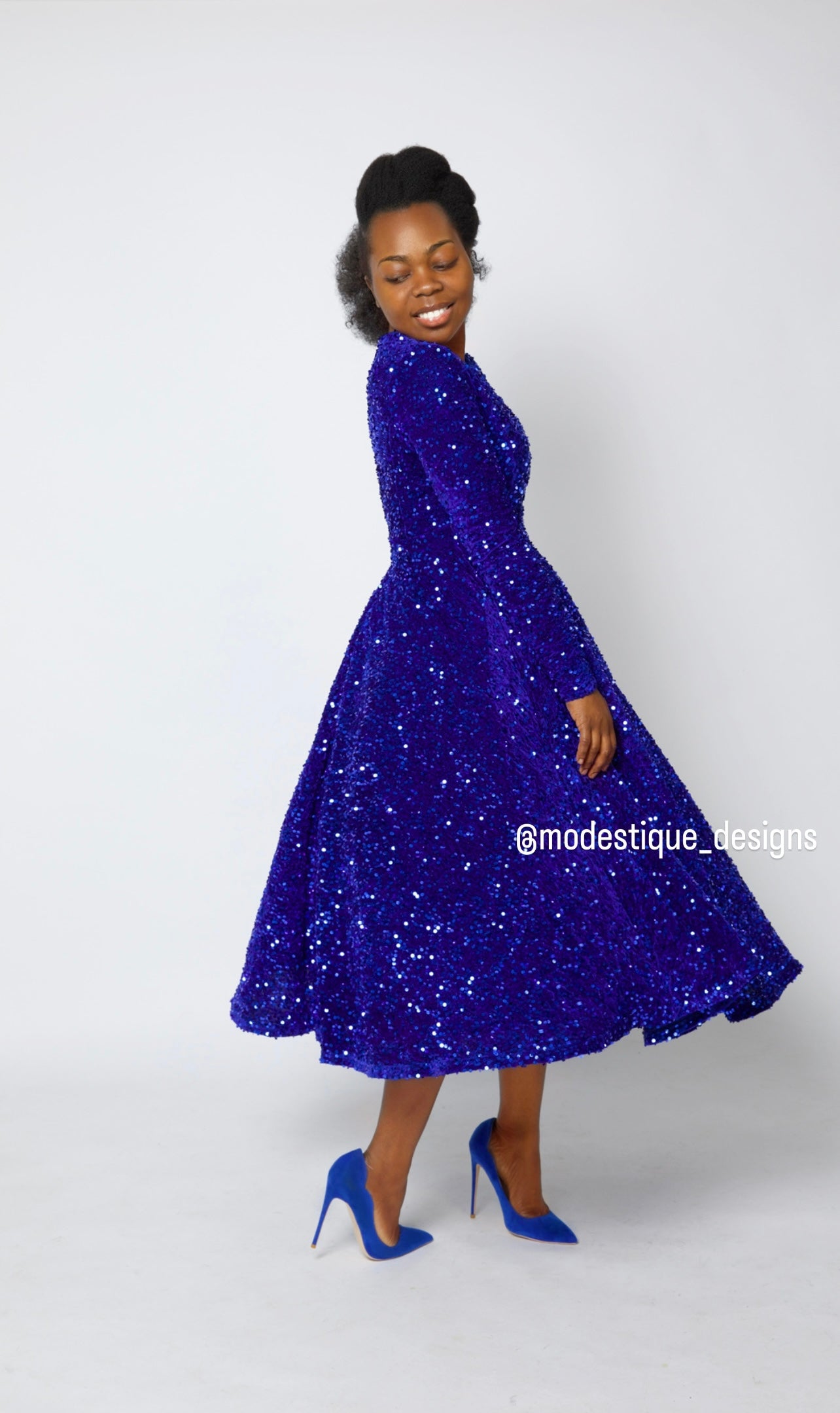 Paris Dress - Royal Blue