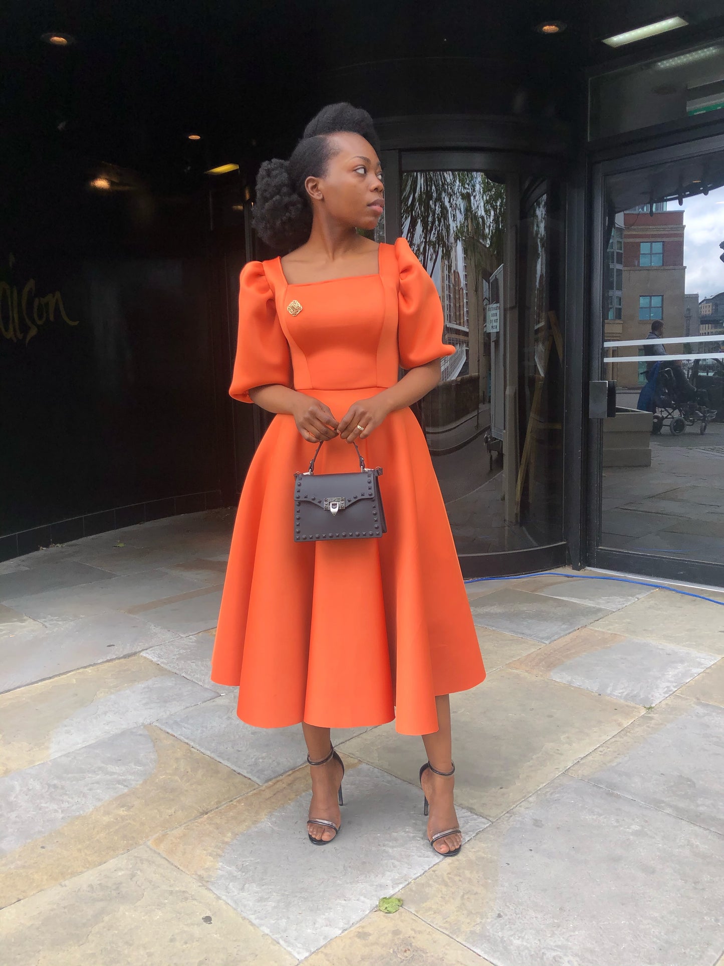 Clementine Dress - Orange