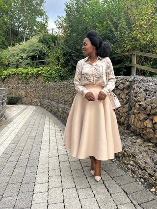 Francesca Skirt - Beige | Made To Order